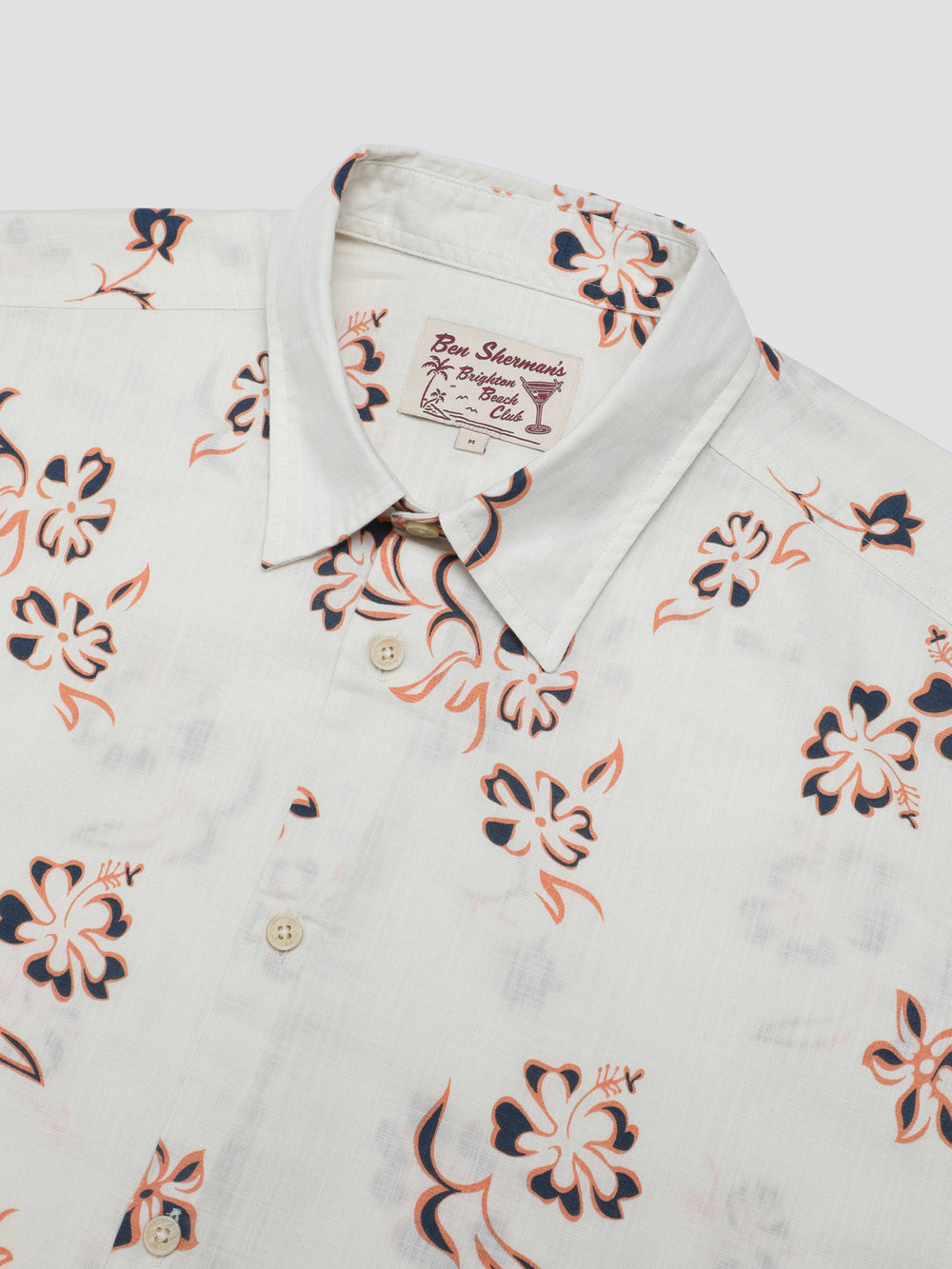 Chemises Ben Sherman Signature Linear Floral Blanche | MHQ-28237485